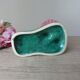 Pot, vase, small doe fawn planter pulling a vintage ceramic cart