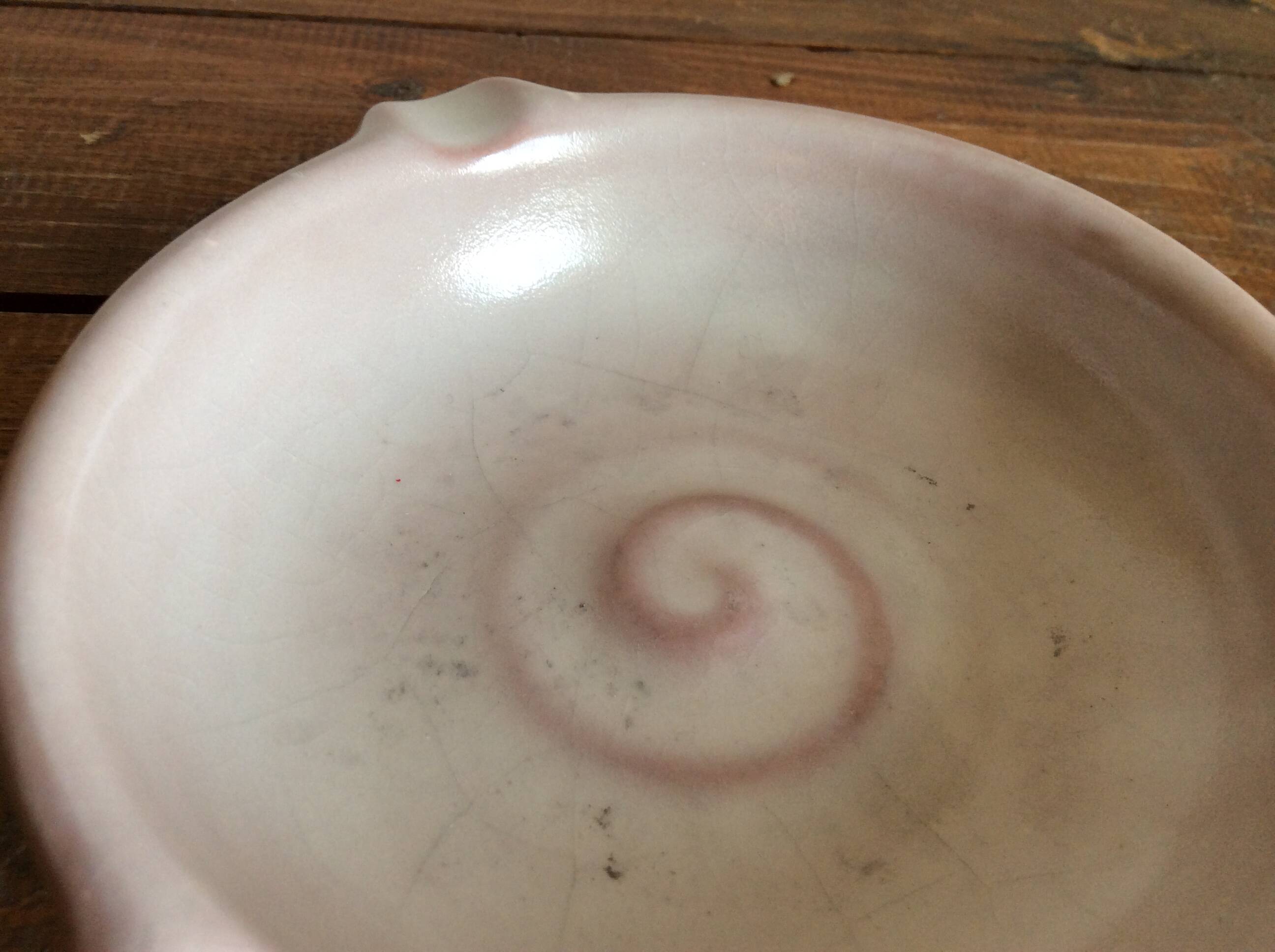 Cendrier en terre cuite vernissée