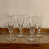 Old wooden and glass tray