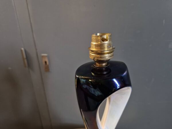 Verceram '' Pied de lampe en céramique des années 60 - Emaillage Nacré & I