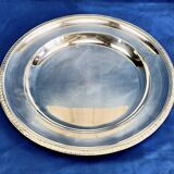 Round semi-hollow plate silver-plated Gallia Christofle Malmaison Empire