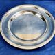 Plat rond semi creux métal argenté Gallia Christofle Malmaison Empire