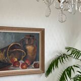 Nature morte sur bois
