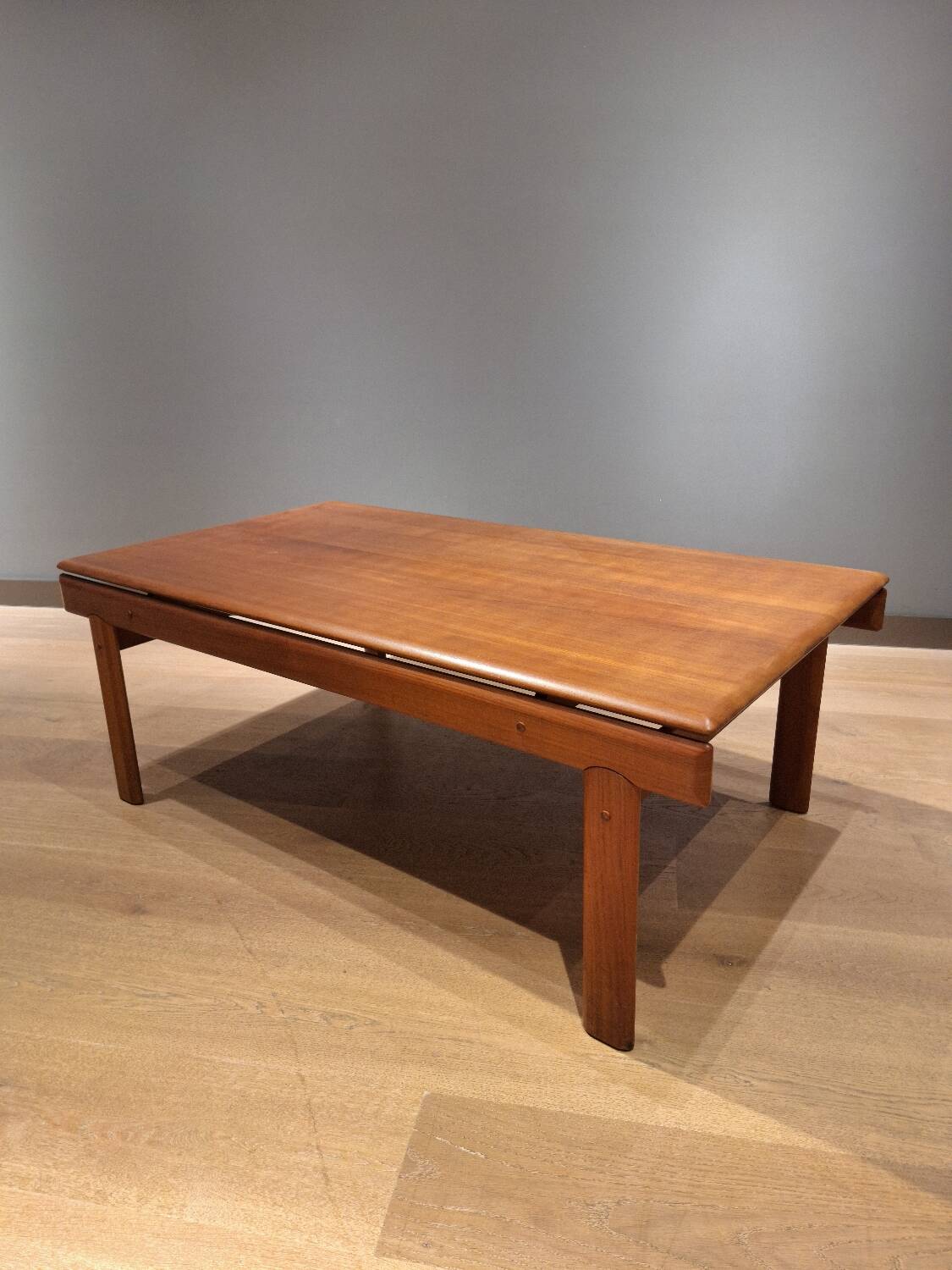 Vintage teak coffee table designed by H.W. Klein for Bramin, 1960s.