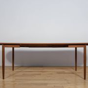 Table à manger extensible en teck et palissandre des années 1960, Danemark.