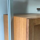Modernist oak shelf