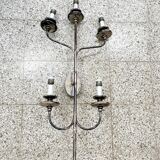 Grande applique murale chandelier métal 1950