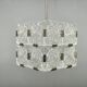 1970s Kamenicky Senov Czech Crystal Glass and Chrome Pendant Light