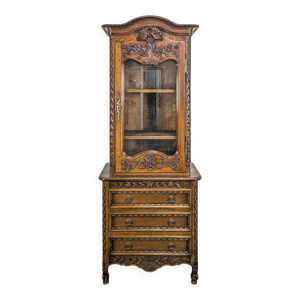 Commode vitrine normande