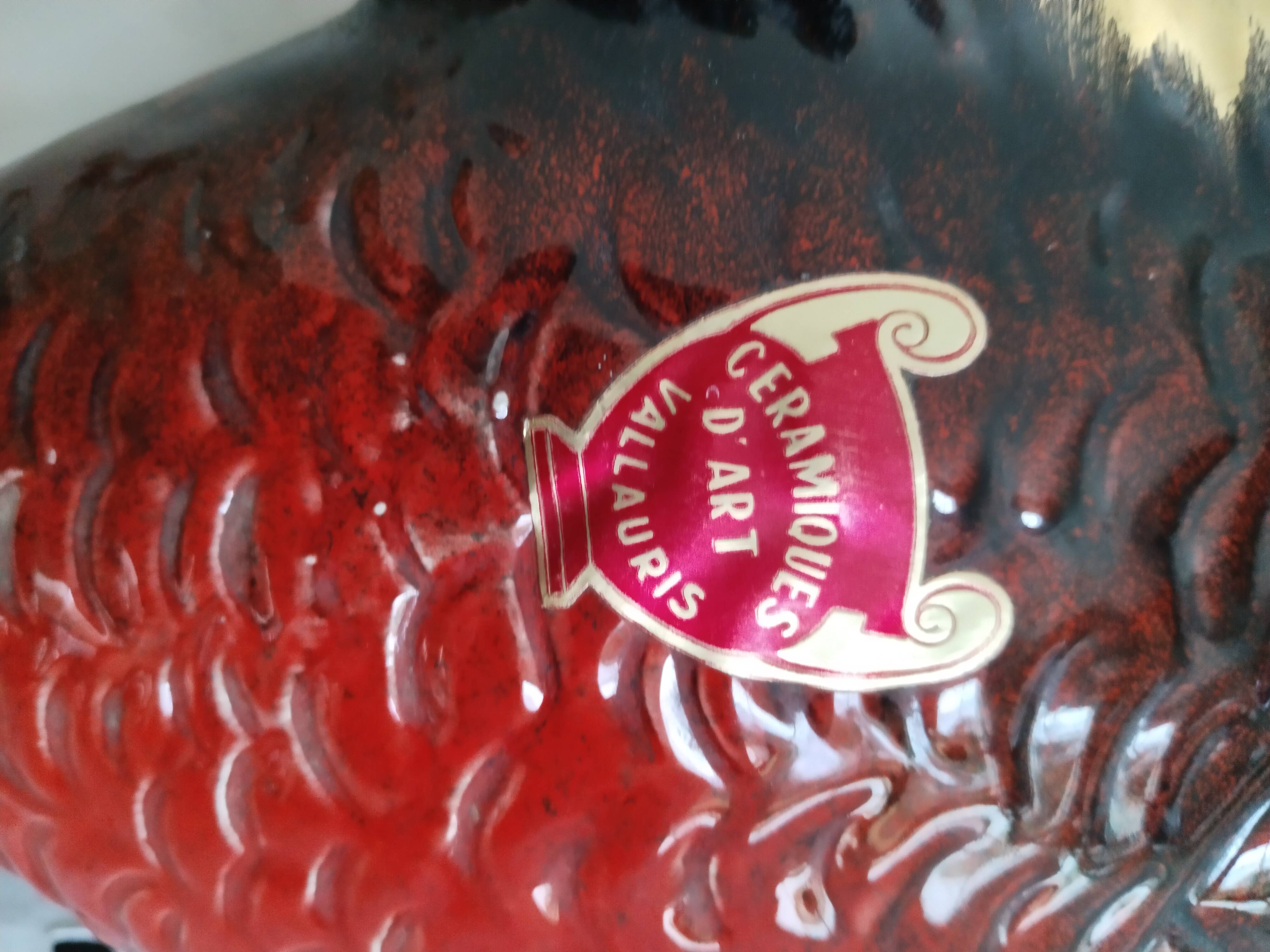 Amphora table lamp, bedside lamp, Vallauris style, 1950s