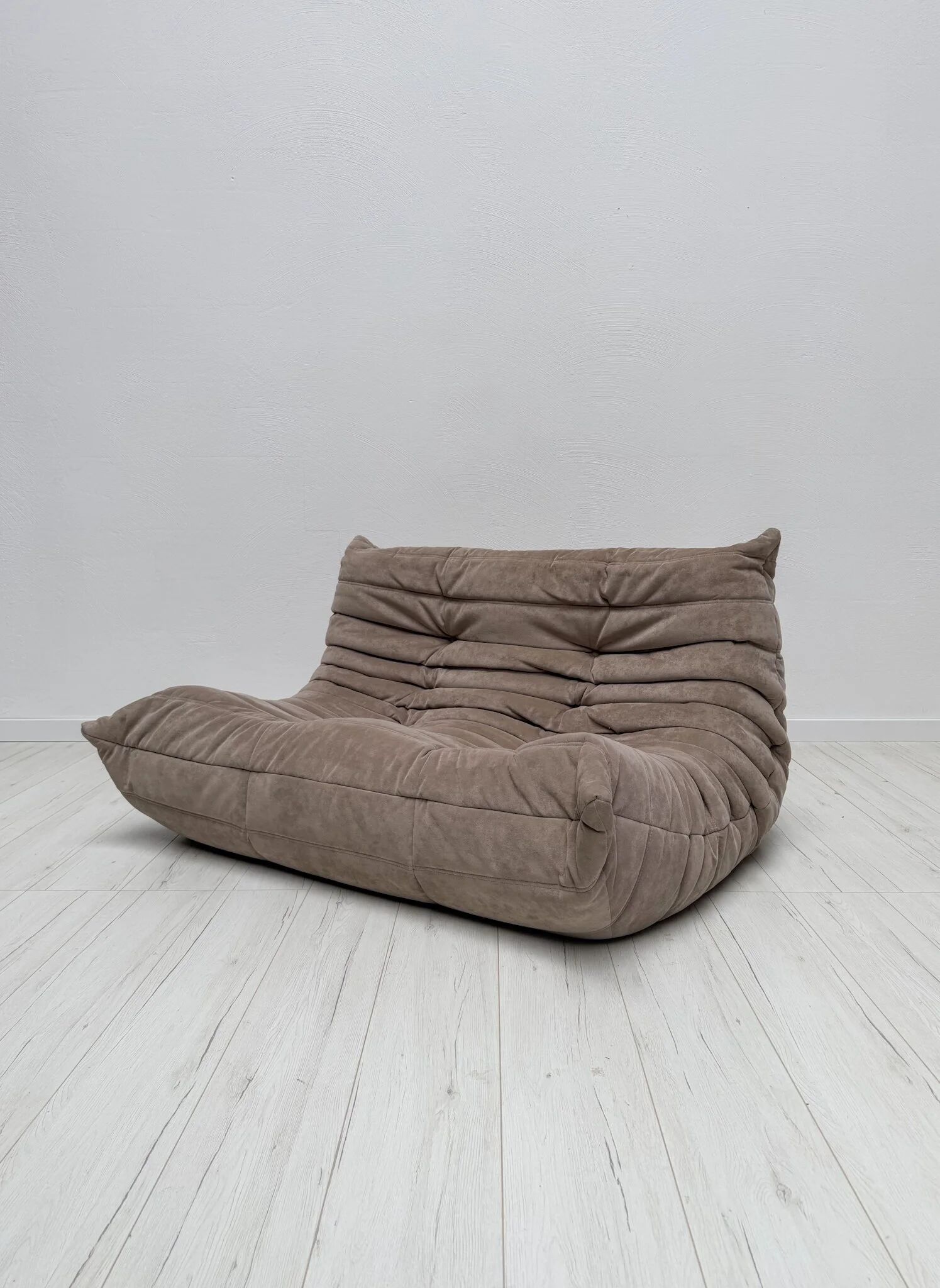 1990s vintage original Alcantara Togo 2-seater by Michel Ducaroy for Ligne Roset