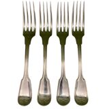 Charles Christofle 4 forks model Chinon