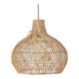 Rattan Pendant Light,46cm Natural Wicker Light,Ceiling Light,Boho Pendant Light