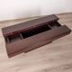 Vintage 60's wooden table with container  italian design