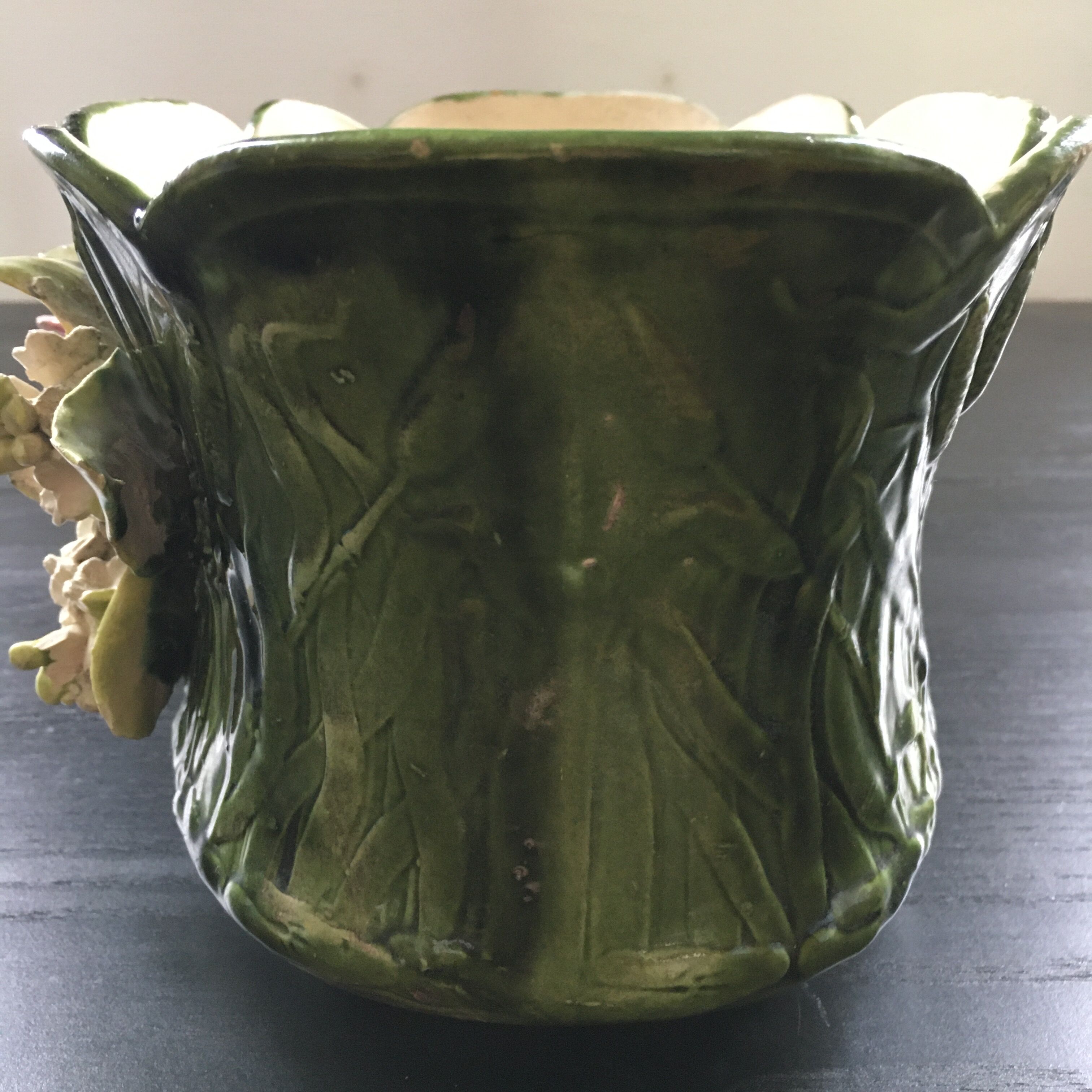 Jardinière festonnée  barbotine