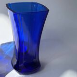 Vintage cobalt blue glass vases