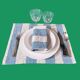 Set de table bayadère bleu