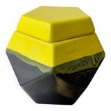 German 1970s geometric cigarette box in ceramic