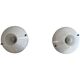 Pair of opal glass wall lights from the mid-century by Lamperti, 1960s, Italy.