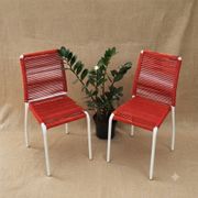 2 chaises enfant scoubidou - années 50