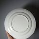 Plat de service ancien Longchamp Pâquerettes terre de fer polychrome XIXe