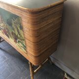 Vintage rattan bar