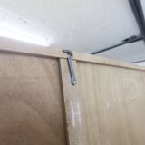 Armoire penderie 1950 pieds compas portes coulissantes plateau neuf