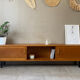 Vintage wooden row from the 50s-60s