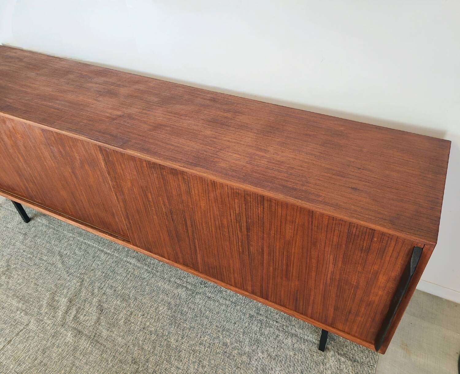 Enfilade moderniste teck vintage années 1960 design midcentury scandin