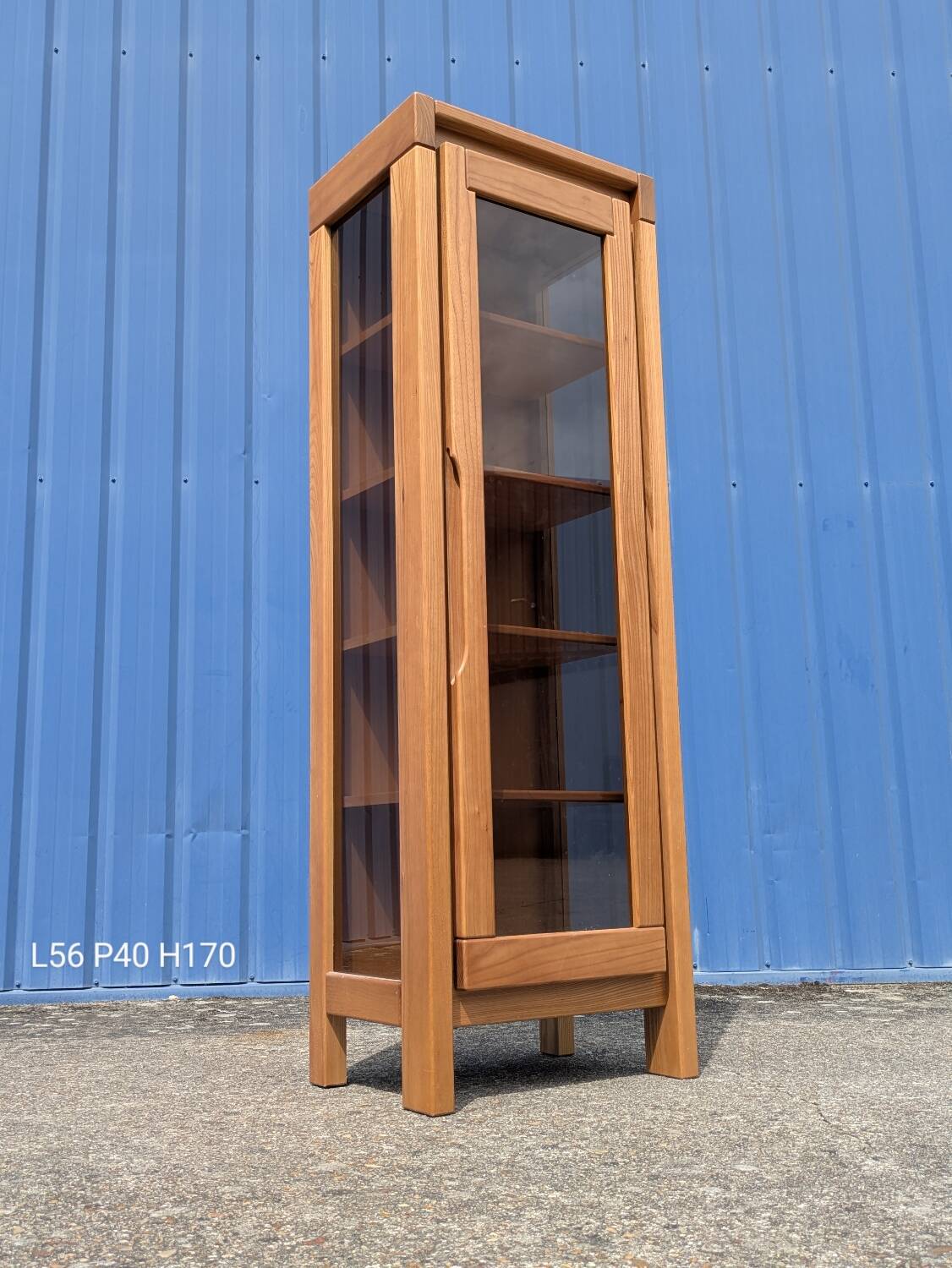 Dlg Maison Regain display cabinet, solid elm, vintage