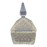 Cut glass sugar bowl