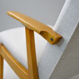 Vintage Scandinavian armchair with headrest