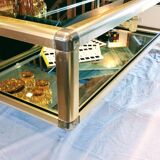 Glass and mirror coffee table, 1970