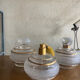 Trio of glass toiletries