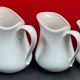 Series of 5 white milk jars cosy & trendy, guest room