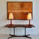 A large wooden desk. Italy 70s