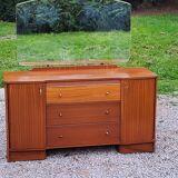 Vintage 1960s mahogany dressing table chest of drawers