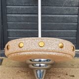 1930s Art Deco chandelier in glass and chromed metal