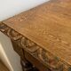 Antique solid oak dining table