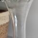 Vase tulipe verre craquelé