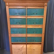 Cartonnier de notaire Art Déco en chêne