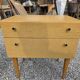 Pair of Scandinavian oak bedside tables from the 1960s.