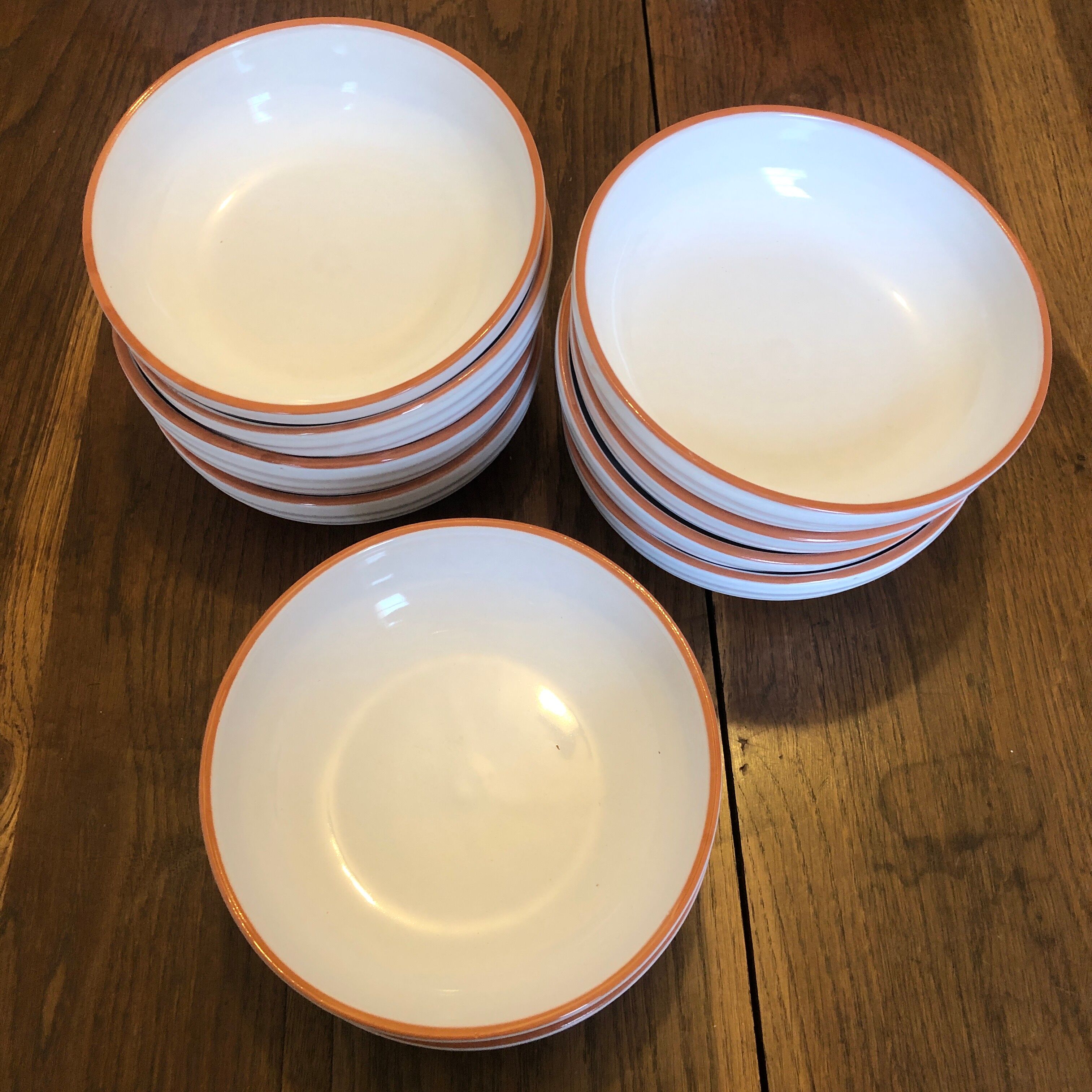 Set of 10 bowls or caps