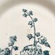 6 flat ironstone plates "Hollyhock" Gien