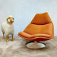 Vintage lounge armchair Artifort swivel Geoffrey Harcourt F511