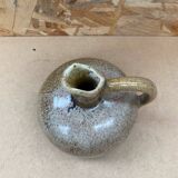 Antique glazed ceramic ball pitcher vintage drippings