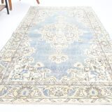 Classic soft blue carpets 216x117cm
