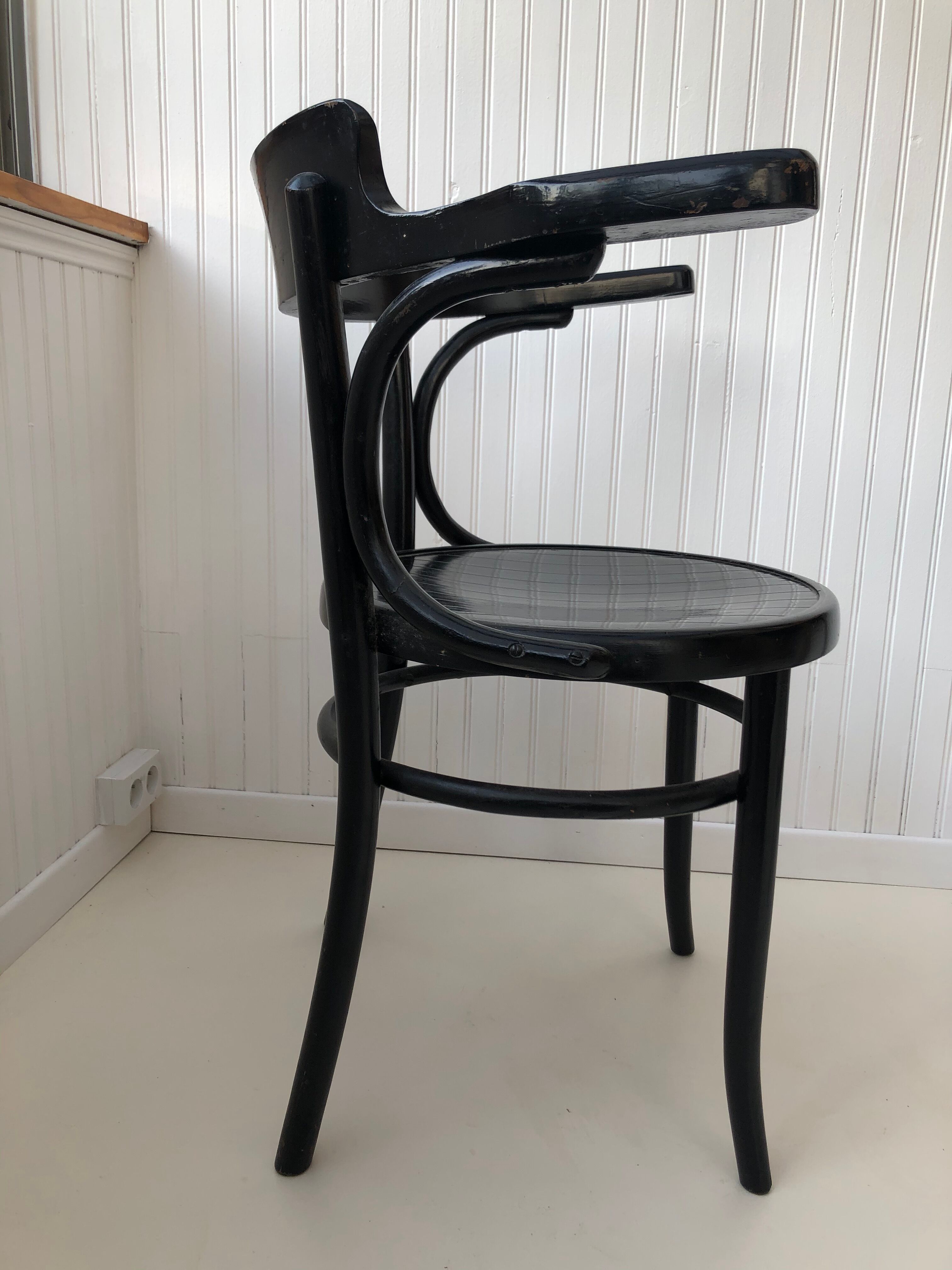 Black wooden chair