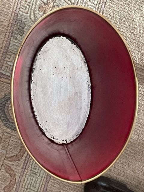 Silkscreened sheet metal paper basket 1960