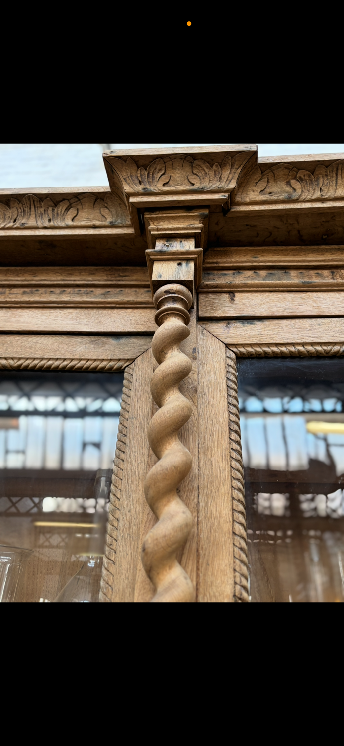 Oak apothecary cabinet, 19th century.